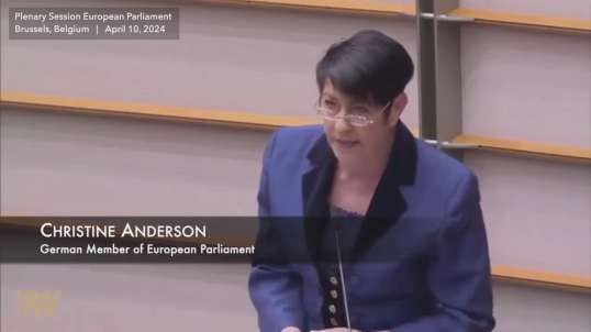 NWO: EU politician, Christiane Anderson, muted during speech for exposing corruption