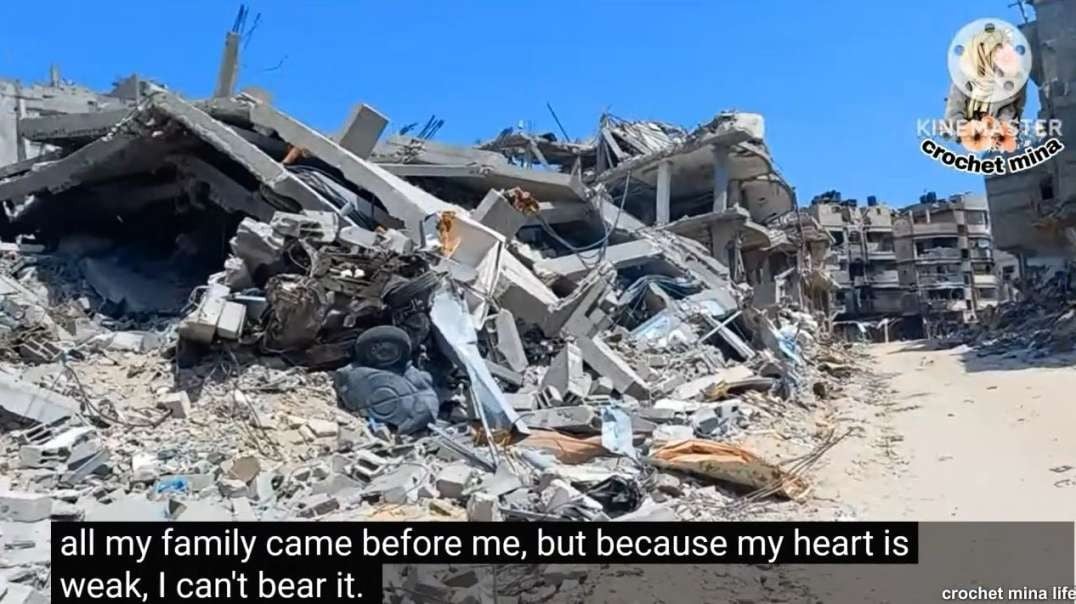 Khan Yunis Gaza Staggering Destruction Family Returns To Look At Destroyed Home & Neighborhood May 2nd.mp4