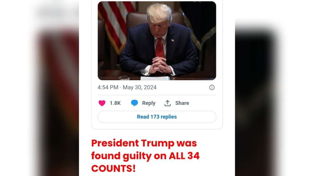 President Trump found guilty. Nobody is shocked because they've only made MAGA STRONGER!
