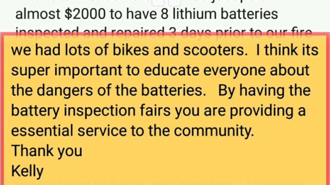 Vancouver residents' homes were saved by the ebike battery checkup