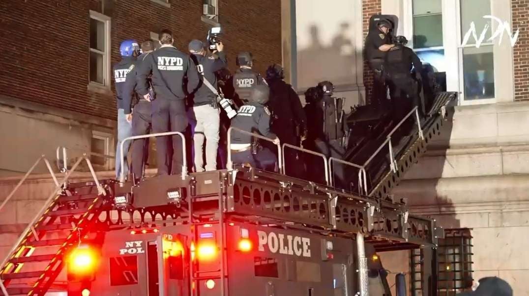 NDN LIVE 4-30 Police State Raid Columbia University Hamilton Hill Building 9pm est.mp4