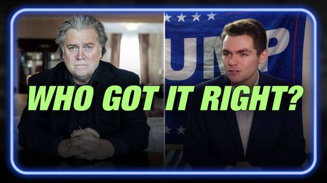 VIDEO: Steve Bannon Says Grassroots Activism Will Save Us, Nick Fuentes Says We Need An Emperor. Who Was Right?