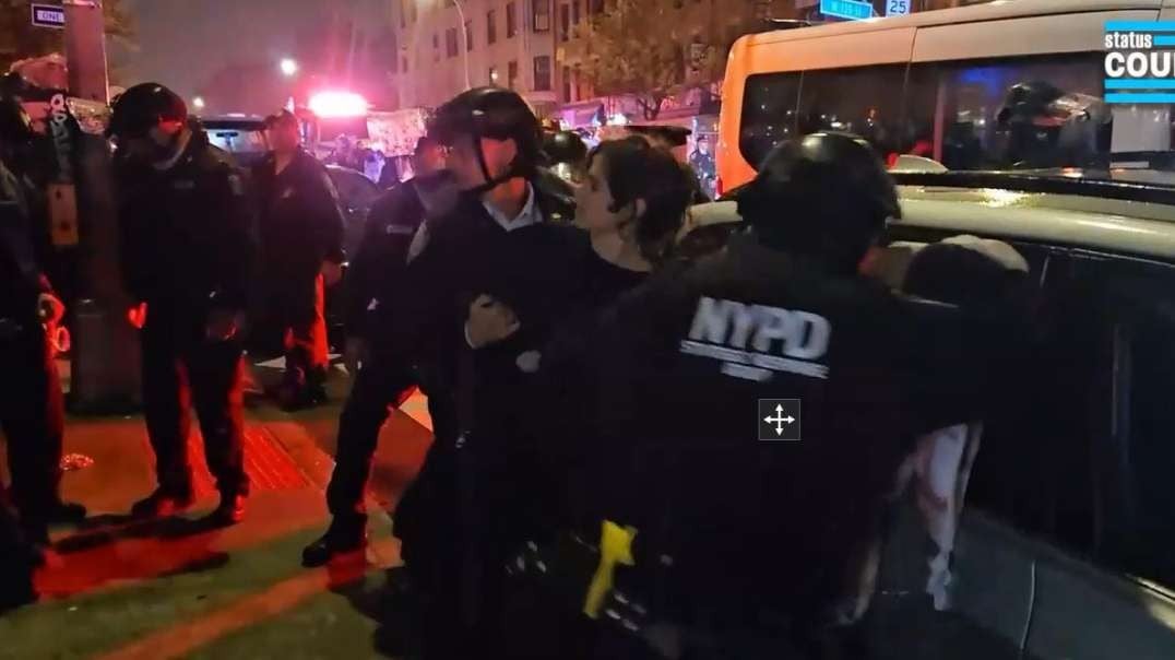 NYC Police State Assaults NYPD ATTACKS Pro-Palestinian Protesters statuscoupnews.mp4