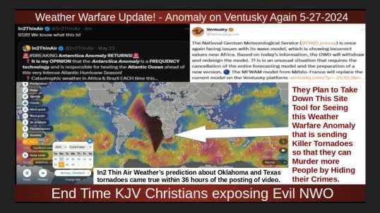 Weather Warfare Update! - Anomaly on Ventusky Again 5-27-2024