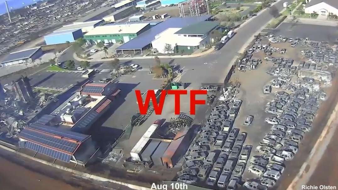 Lahaina Maui Fires WTF Impound Lot During The Fires Had Dozens of Their Own Cars Destroyed.mp4