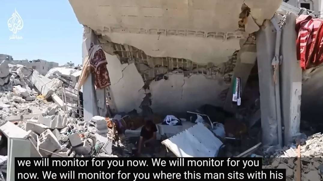 Gaza Evacuated Families From Rafah Go Back To Their Khan Younis Homes And Live on top of Rubble.mp4