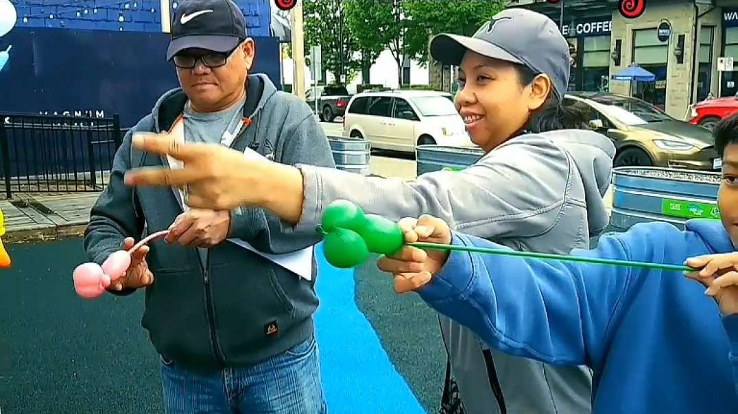 PoCo Revitalization Party Balloon Twisting Evokes William Tell Archery, Magna Carta