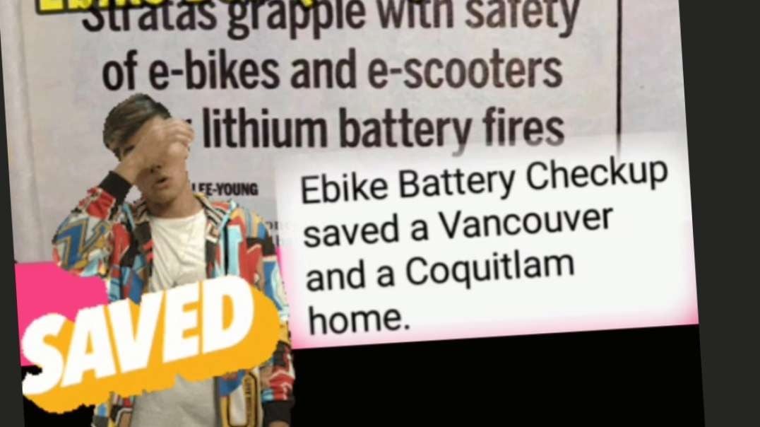 Vancouver Coquitlam Homes Saved From Ebike Fires