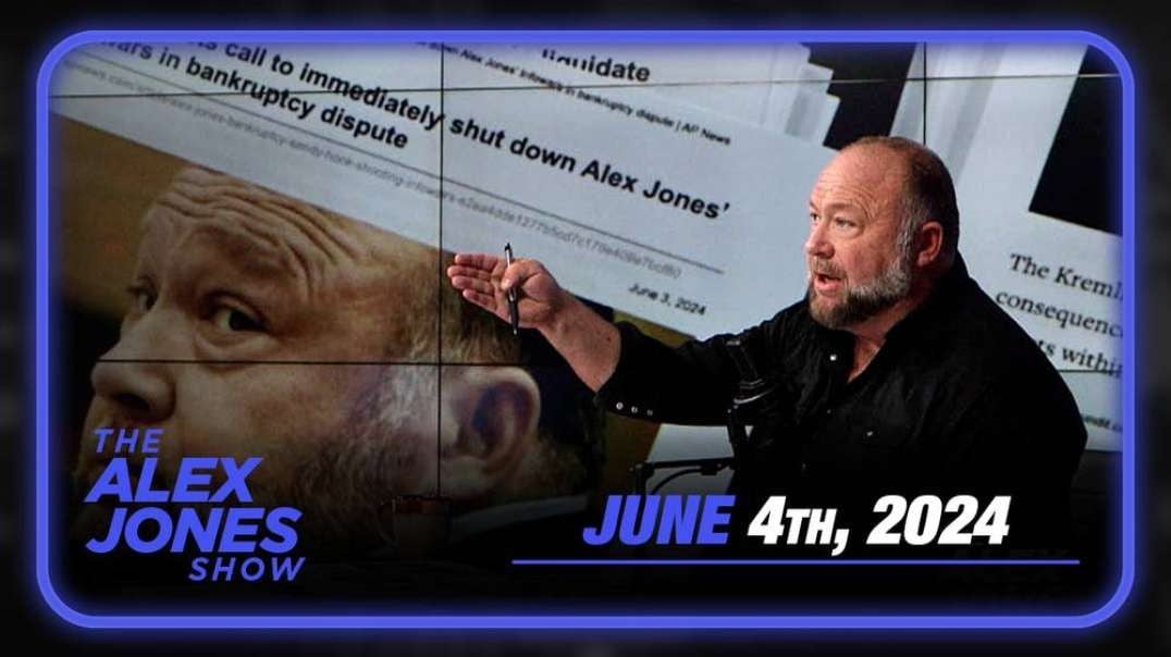 Emergency Tuesday Edition: Dems File Federal Action to Close Infowars June 14! Plus, Lara Logan In-Studio — FULL SHOW 6/4/24