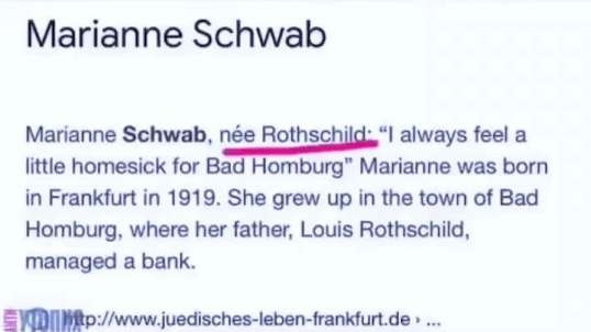 SCHWAB : CE SONT DES ROTHSCHILD - THEY'RE ROTSHCHILD