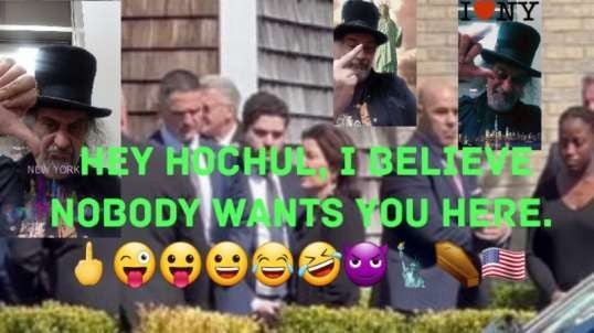 Kathy Hochul Ridiculed At Jonathan Diller Funeral.  🖕😜😛😀😂🤣😈⚰🗽🇺🇸