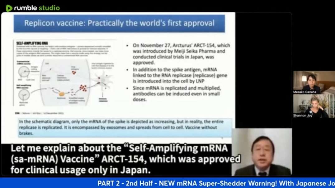 PART 2 - 2nd Half - NEW mRNA Super-Shedder Warning! With Japanese Journalist Masako Ganaha