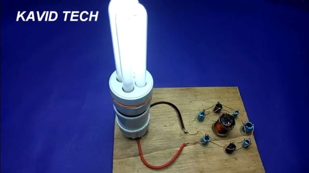 Capacitor Free Energy using light bulb - do it yourself crafts