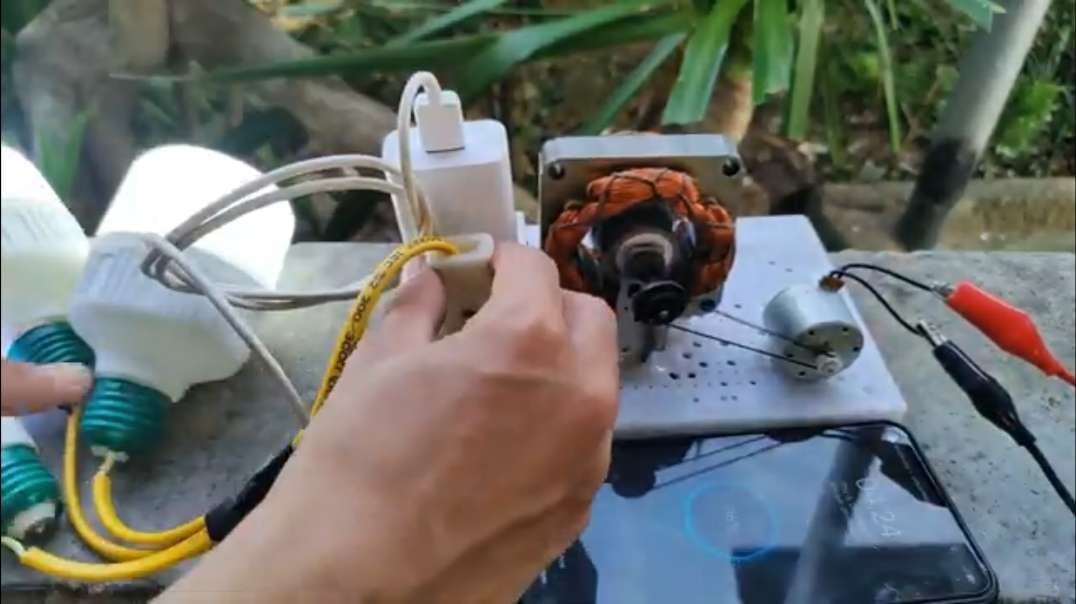 Simple way to create a large capacity 220V generator at home _ 100% success _ Electronic ideas