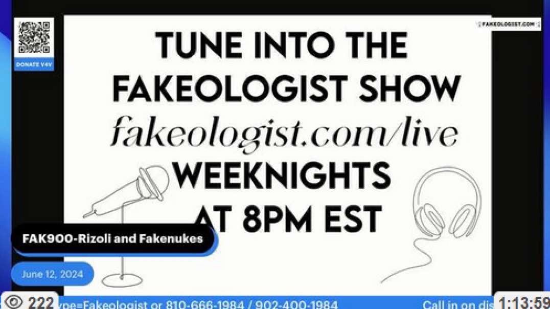 Fakeologist Interviews Jim Rizoli and FAKENUKES Phil, June 13, 2024