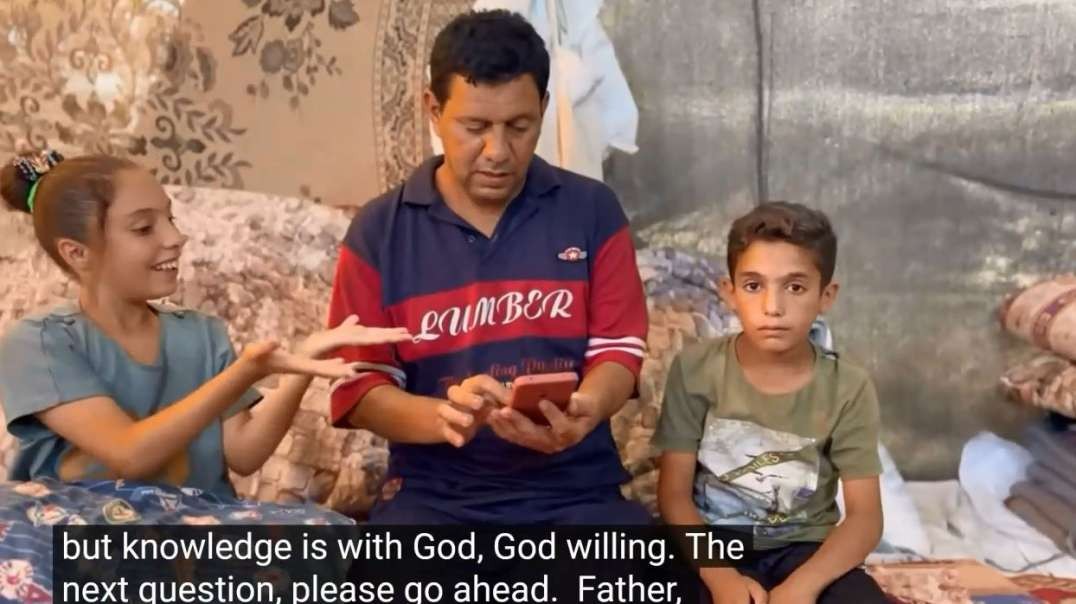 Q&A Displaced Gaza Family Living In Tents For Months Answers Questions.mp4