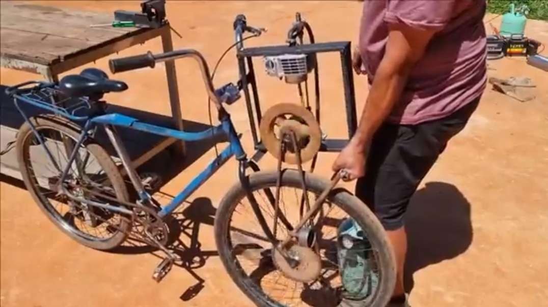 How to make a bicycle powered by compressed air
