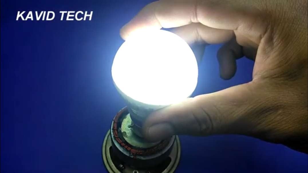Free energy device speaker magnet using light bulb 12V - science technology