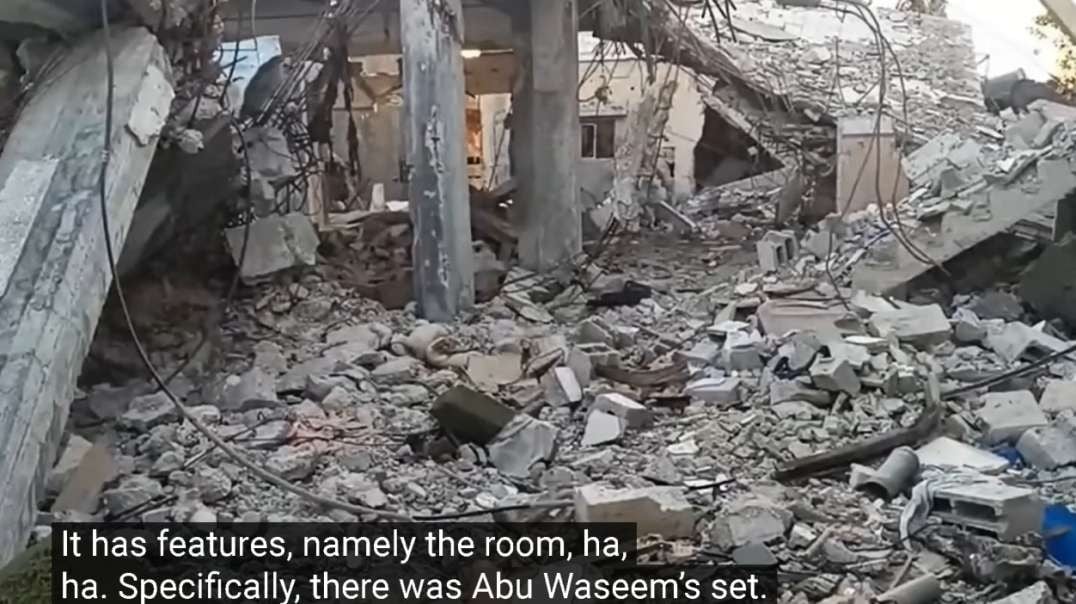 Gaza Displaced Family From North Gaza Watches Video of His Destroyed Home.mp4