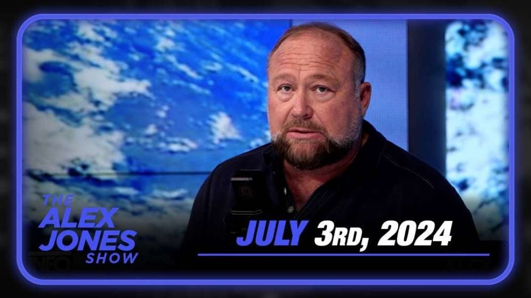 Biden To Drop Out Of Race In Weeks! Tune In To Learn Exclusive Intel From Alex Jones — FULL SHOW 7/3/24