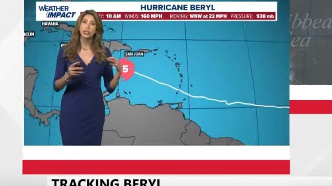 Hurricane Beryl is dying down