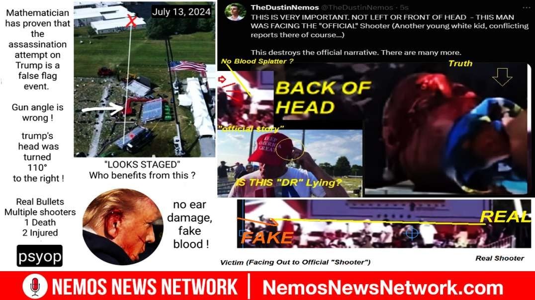 "Operation Big Red Arrow" Fake TRUMP ASSASSINATION ATTEMPT (WITH REAL MURDER)