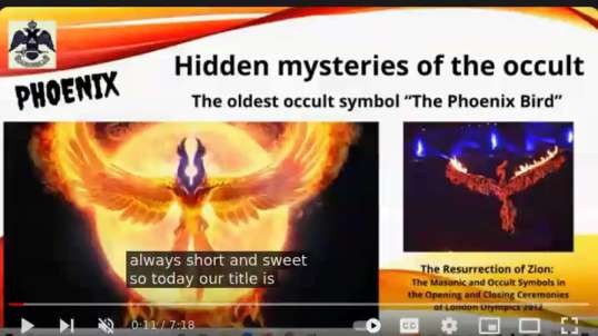 The Fiery Phoenix is an Old Occult Symbol Representing Ai (Exposing Dr. Sean Hross)