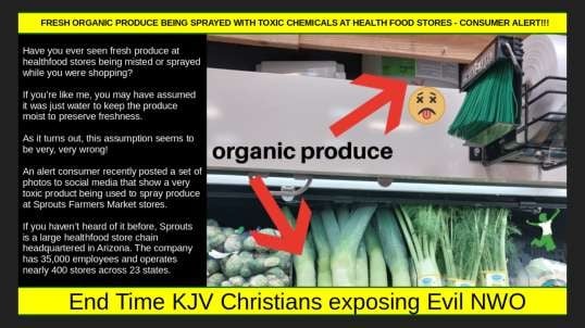 Fresh Produce Spraying at Health Food Stores (consumer alert)