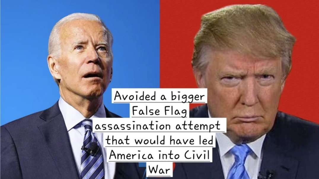 Trump's assassination attempt voids the Deep State of attempting Biden's assassination. Which would have led to Civil War.