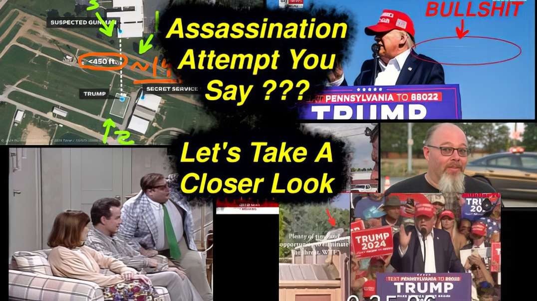 The Donald Trump assassination attempt staged event hundreds of crisis actors in under 35 minutes