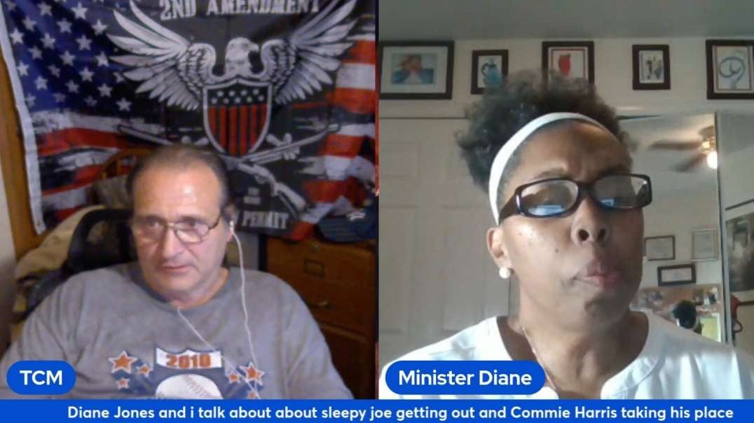 Diane Jones and i talk about about sleepy joe getting out and Commie Harris taking his place.mp4