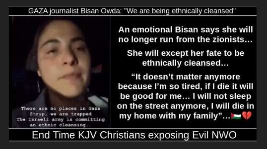 GAZA journalist Bisan Owda We are being ethnically cleansed