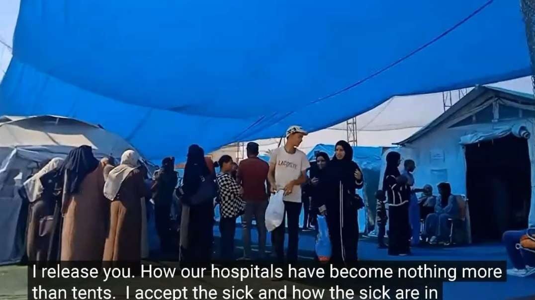 Gaza Current Situation Health Clinics - Taking Children To Get Medicine & Treatment.mp4
