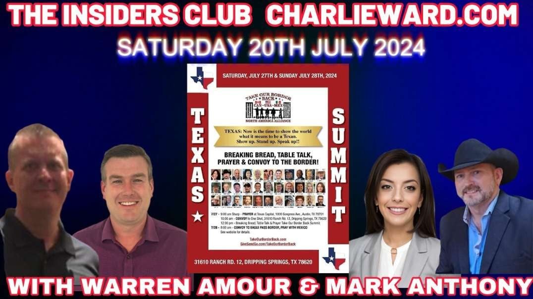 WARREN AMOUR & MARK ANTHONY JOINS CHARLIE WARD INSIDERS CLUB WITH PAUL BROOKER & DREW DEMI