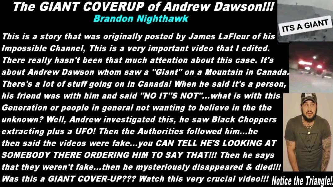 The GIANT COVERUP of Andrew Dawson!!!!