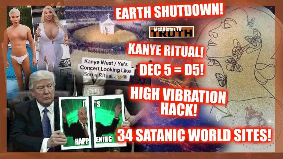 CASTLE ROCK: EARTH SHUTDOWN! 34 WORLD SATANIC SITES! KANYE RITUAL CONCERT! RE-CONNECT!
