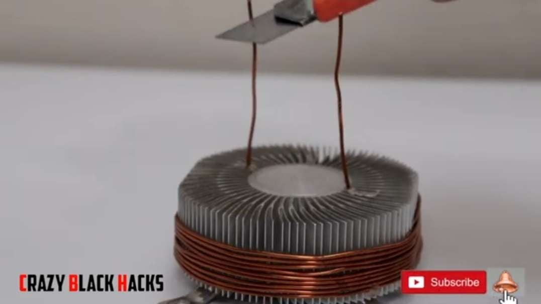Free energy from the magnet turns the motor.mp4