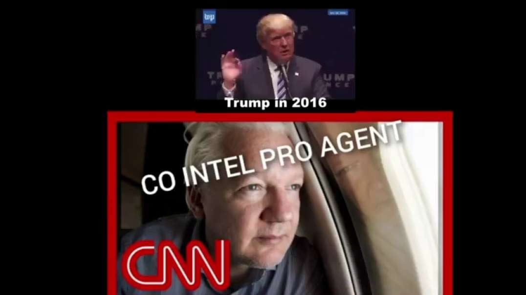 Releasing Co Intel Pro agent Julian Assange at the same time when they brining back Trump