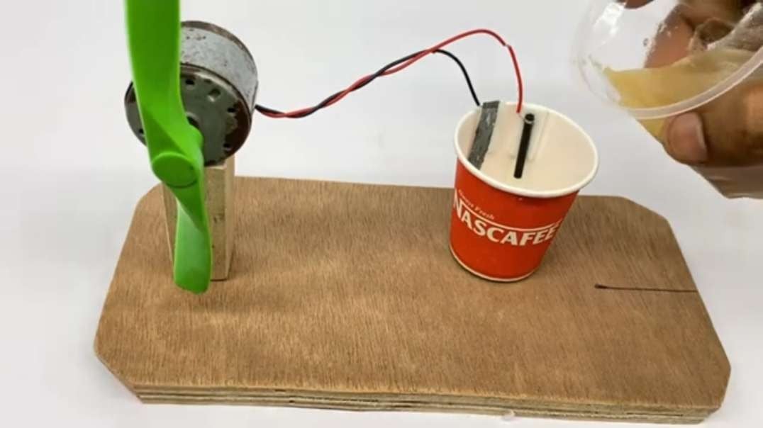 100% self running free energy fan device with DC motor