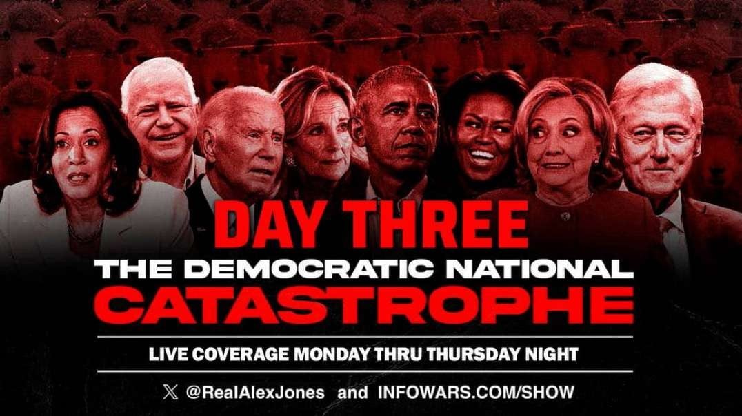 Day Three LIVE Coverage Of The DNC! Globalist Criminals