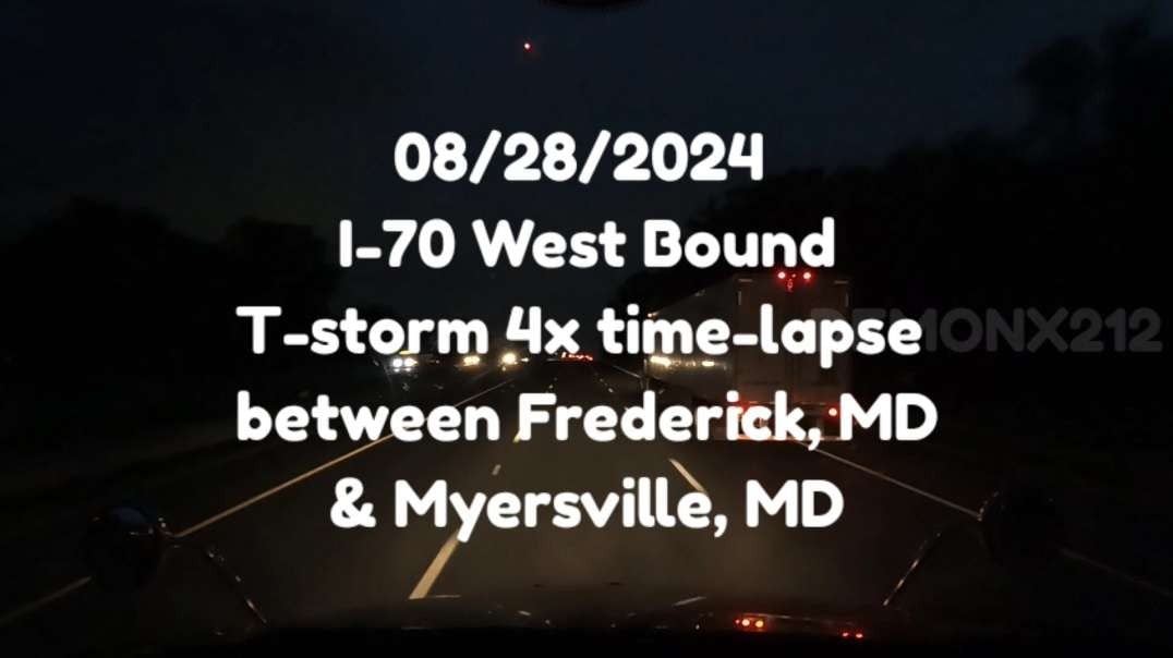 Brutal weather time-lapse in Maryland 08/28/2024