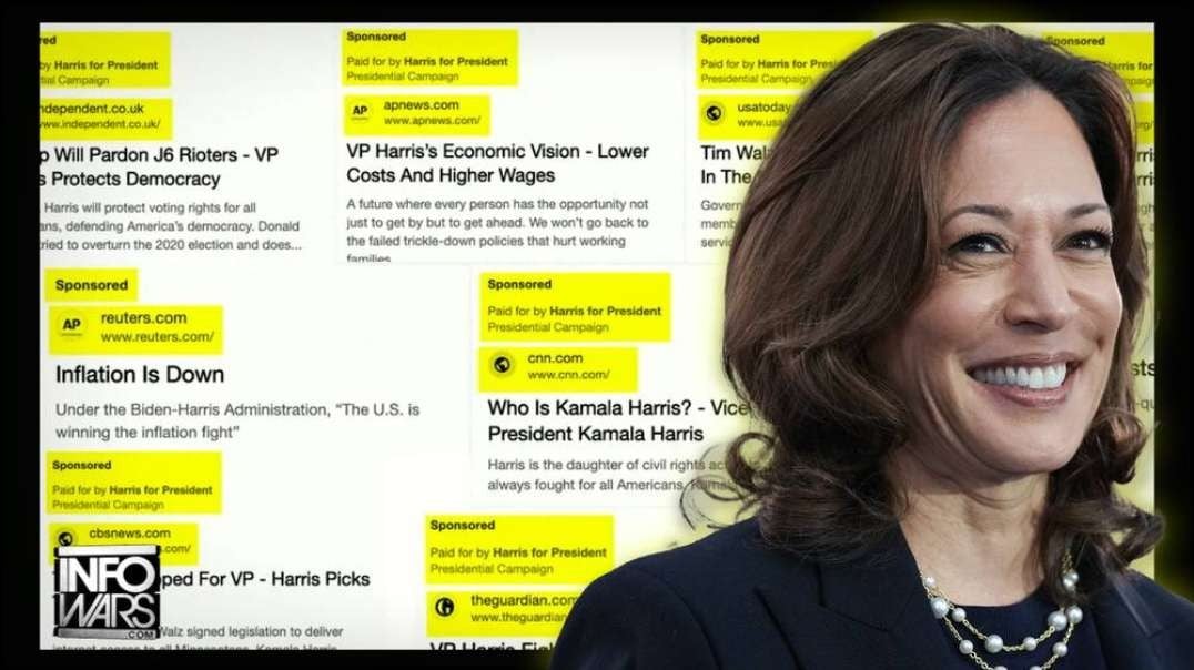 Harris Campaign Caught Planting THOUSANDS Of Fake News Stories & Publishing Fake Polls While She Hides In The Basement