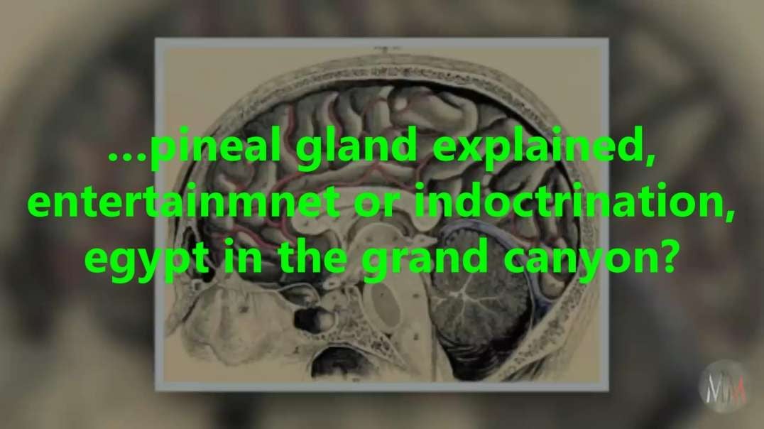 …pineal gland explained entertainment or indoctrination, egypt in the grand canyon?