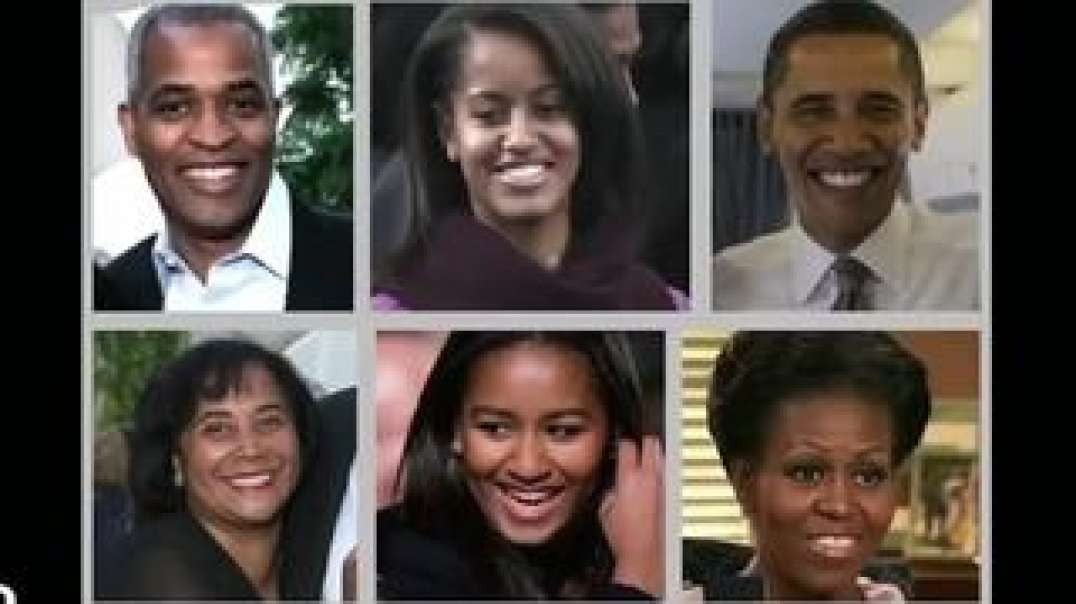 Obamas fake family and the French presidents wife is a man