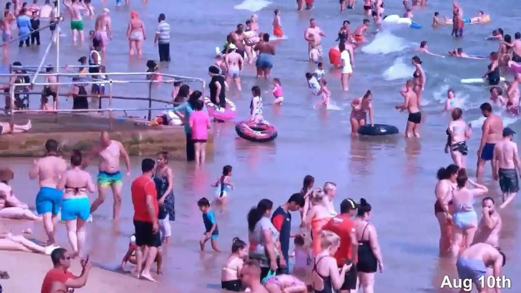 4yrs ago Beaches CVdeaths LIE Bournemouth Beach UK England 90+Days no masks no distancing no death spikes.mp4