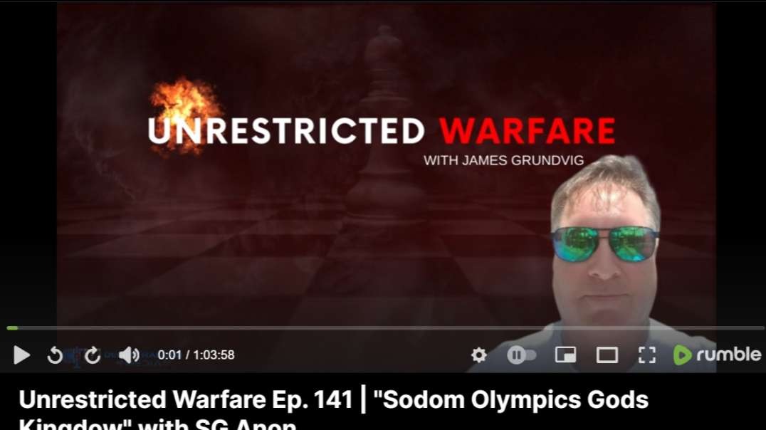 (7-29-2024)  SG Sits Down w James Grundvig  Unrestricted Warfare Podcast