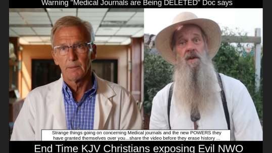 Warning "Medical Journals are Being DELETED" Doc says