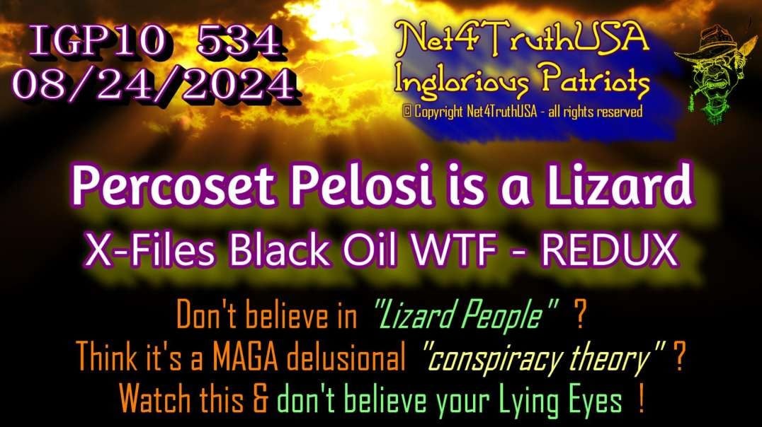 IGP10 534 - Percoset Pelosi is a Lizard - X-Files Black Oil WTF - REDUX.mp4