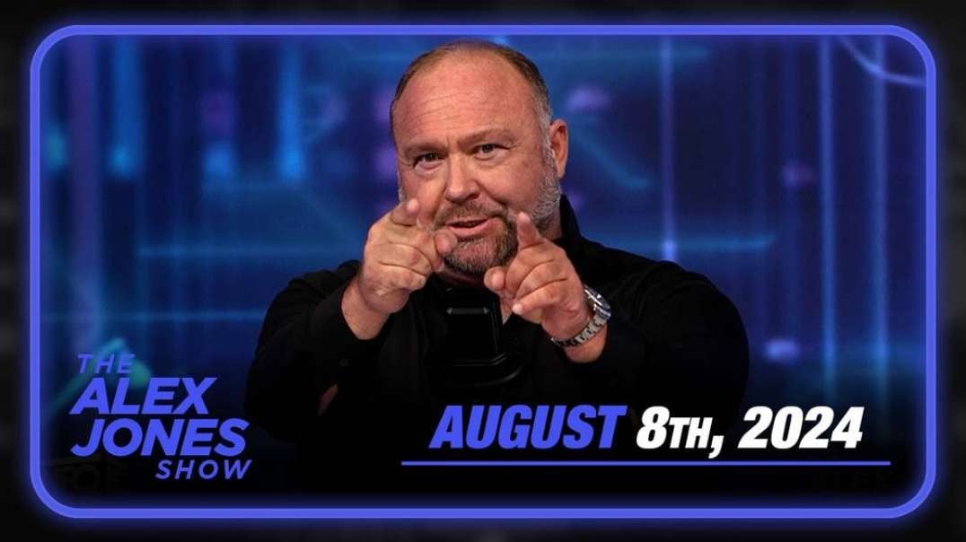 Lara Logan Joins Alex Jones In-Studio To Break Down The Incredible Developments Of Election 2024! Plus, Tommy Robinson Gives Major Updates On UK’s Civil Unrest — FULL SHOW 8/8/24