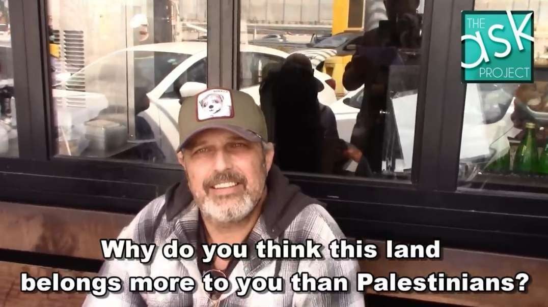 Asking Ashkenazi & Sephardic Israelis Why do you think this land belongs to you more than Palestinians.mp4